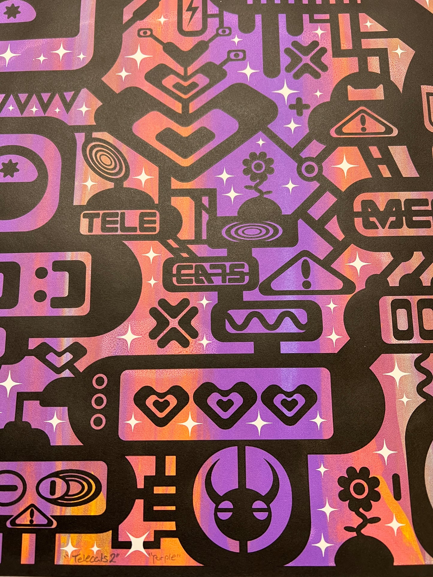 Telecats 3 purple and orange