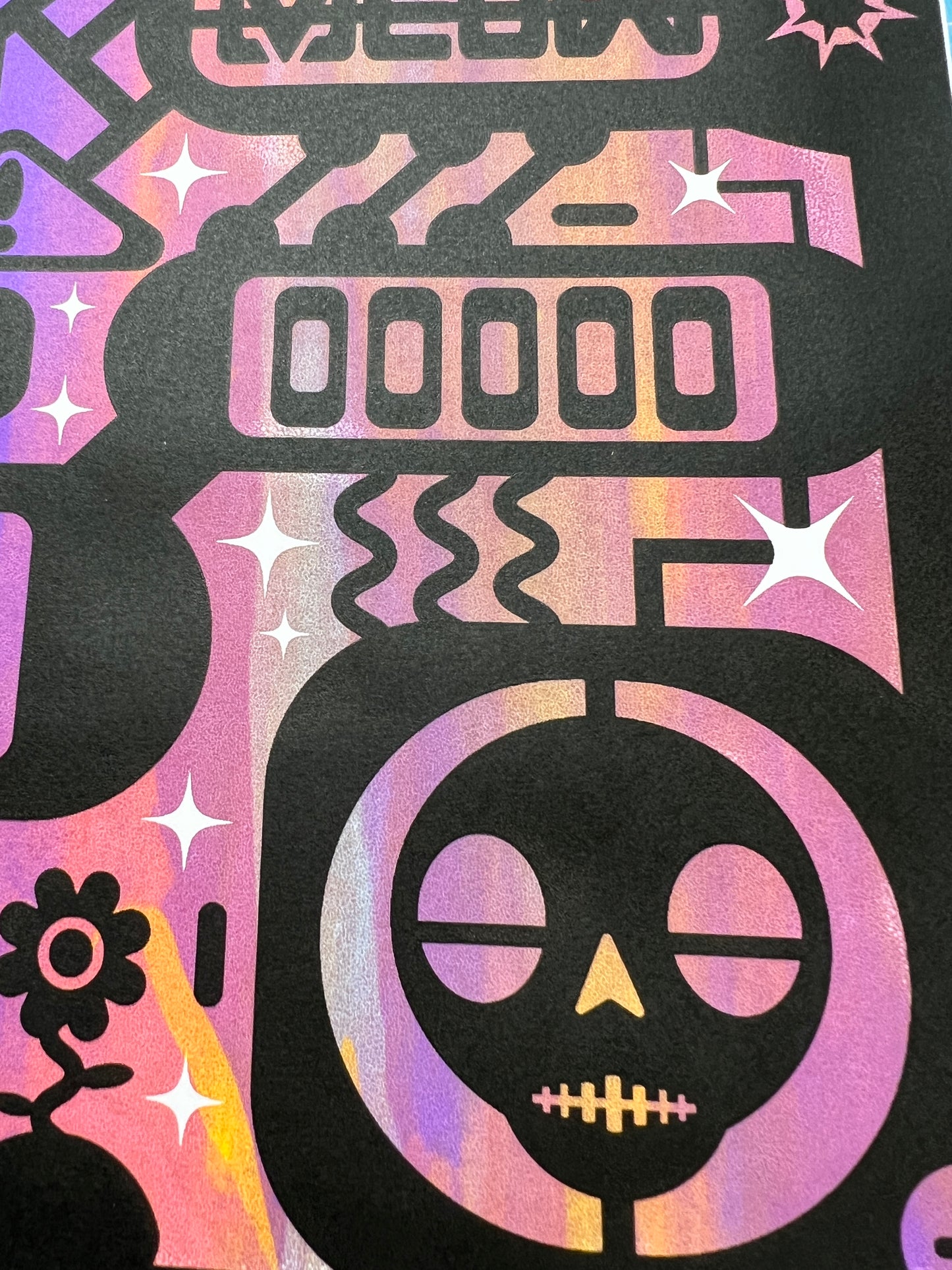 Telecats 3 purple and orange