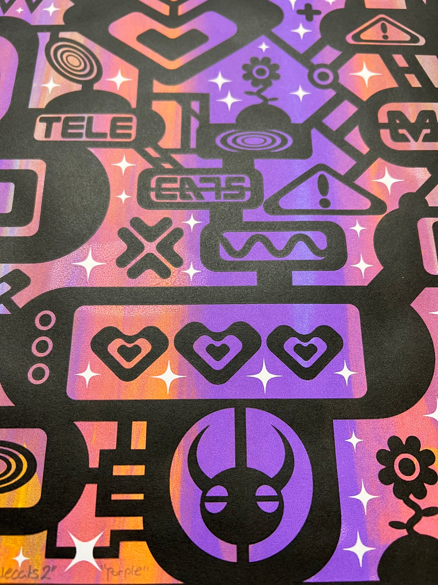 Telecats 3 purple and orange